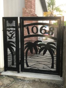 Custom gate installed