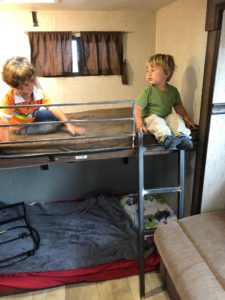 RV Bunk Bed Railing and Ladder