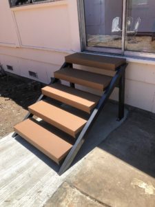 Backdoor Patio Steps