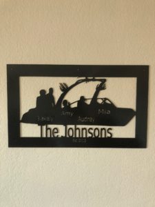 Custom Wakeboard Sign